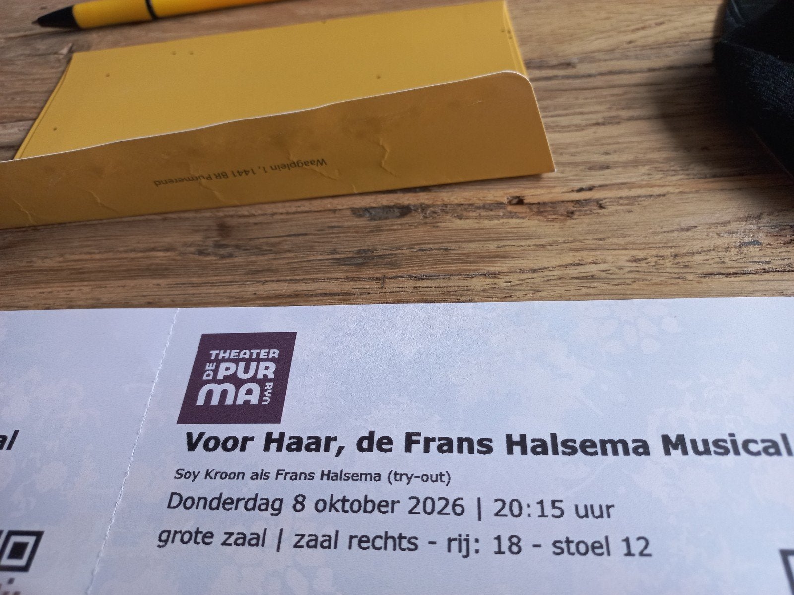 2 concert kaartjes soy kroon als frans halsema de musical, Twee personen