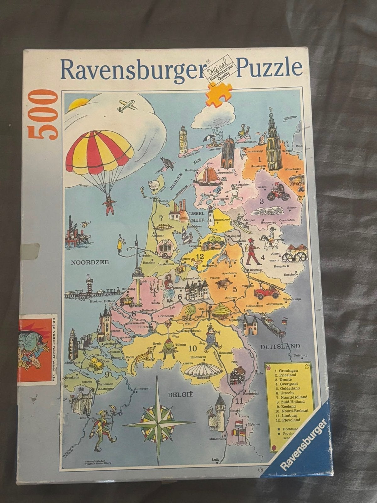 2 Ravensburger puzzels: Nederland kaart & Frozen (200), Hobby en Vrije tijd, Ophalen, Minder dan 500 stukjes, Gebruikt, Legpuzzel