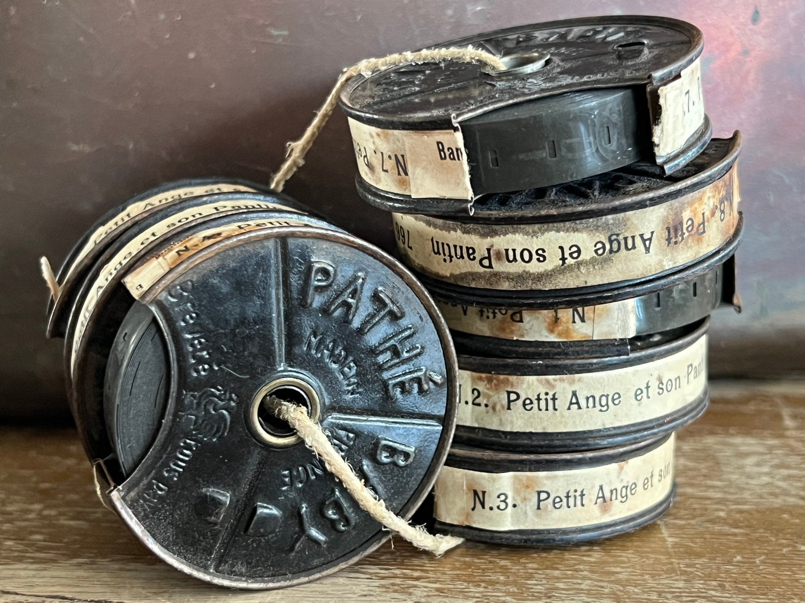 8 delige serie Pathe-Baby filmspoeltjes 1923, Ophalen of Verzenden, Voor 1940, Projector