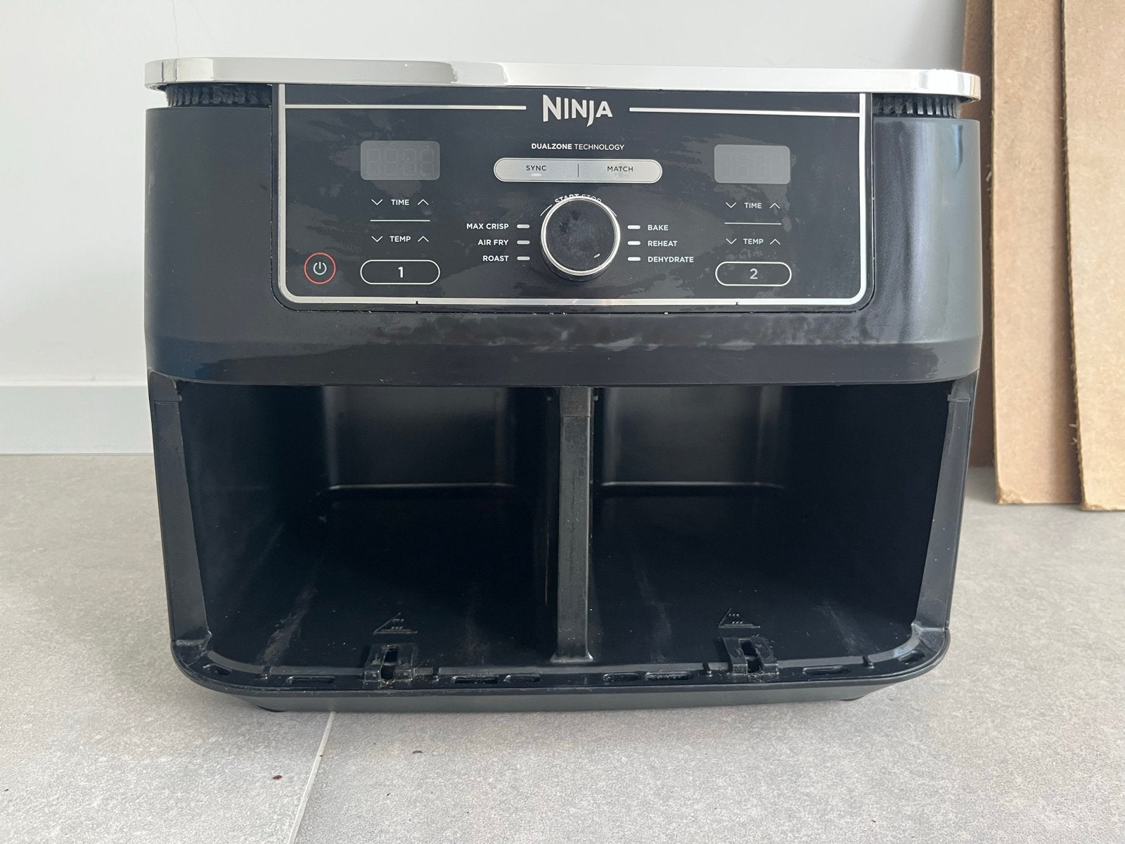 Ninja Foodi Dual Zone Airfryer AF400EU, Ophalen of Verzenden, Zo goed als nieuw, Airfryer, 1500 gram of meer