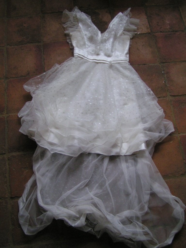 jurk bruidsmeisje halloween nr TT 1337, Verzenden, Gedragen, Wit, Bruidsmeisjeskleding