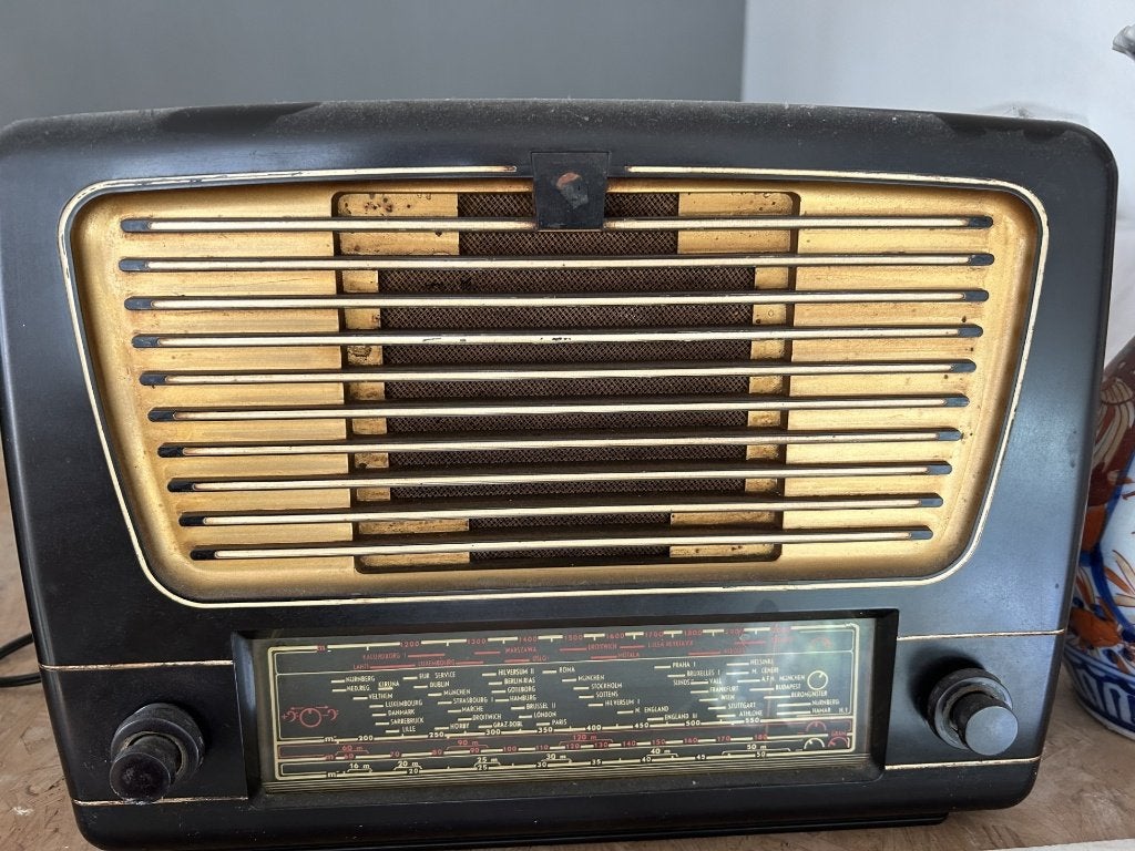 Philips radio uit 1953-1954, Audio, Tv en Foto, Ophalen, Gebruikt