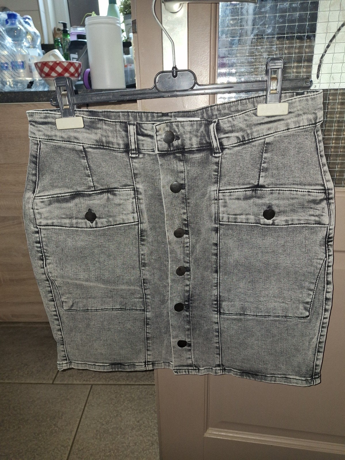 nieuw grijs jeans rok maat 44 MS Mode, Maat 42/44 (L), Nieuw, Ophalen of Verzenden, MS Mode