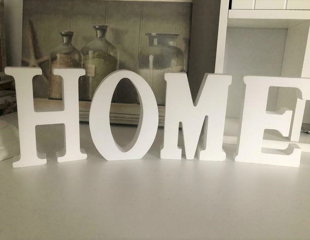 H O M E letters decoratie, Ophalen, Gebruikt, Wit