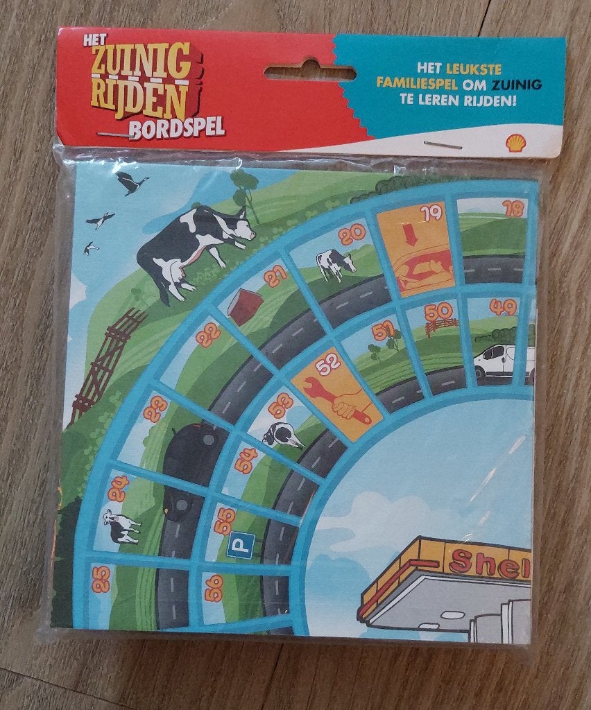 Shell Het Zuinig Rijden Bordspel - Nieuw in Verpakking!, Een of twee spelers, Ophalen of Verzenden, Nieuw, Shell