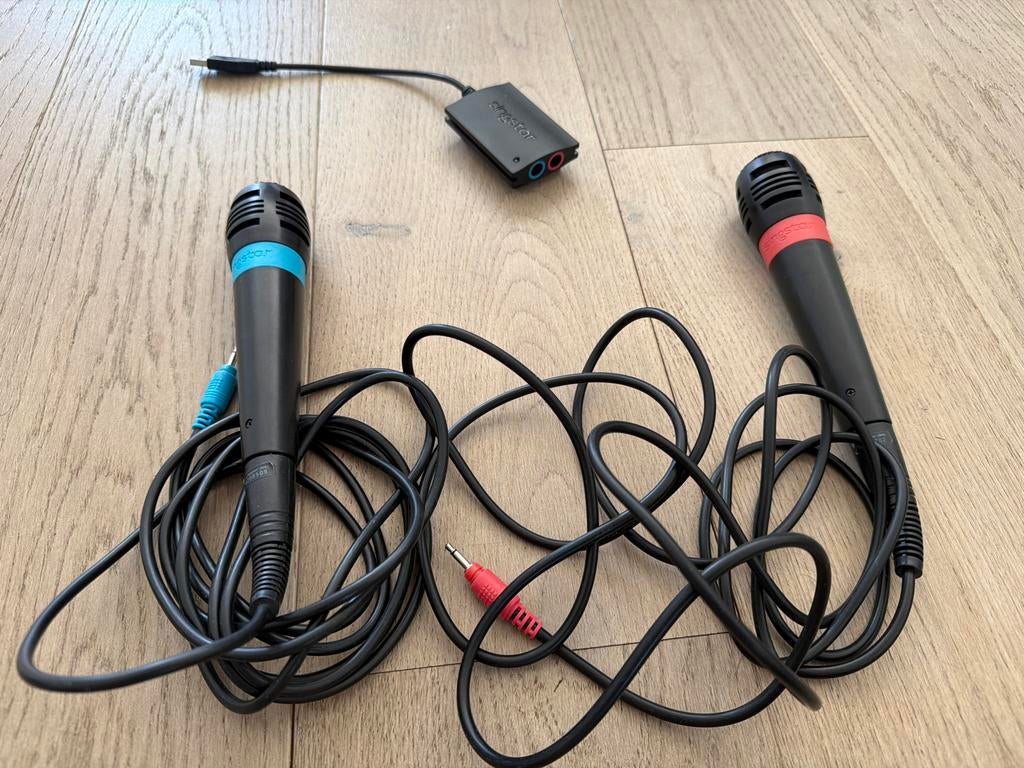 SingStar Microfoons voor PlayStation 2 (PS2), Ophalen of Verzenden, Zo goed als nieuw