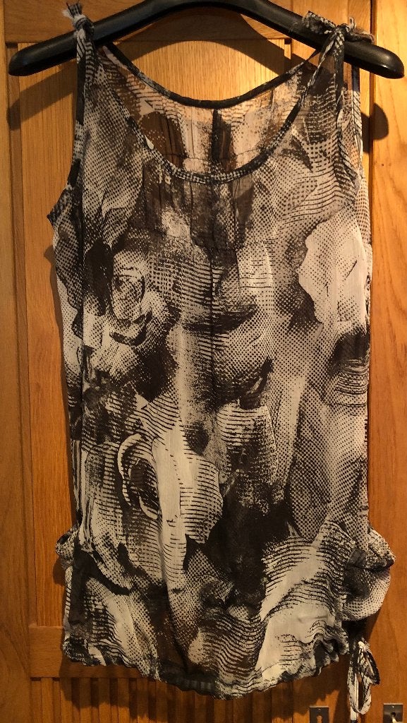 voile tuniek, Ophalen of Verzenden, Zo goed als nieuw, Maat 38/40 (M), Zwart