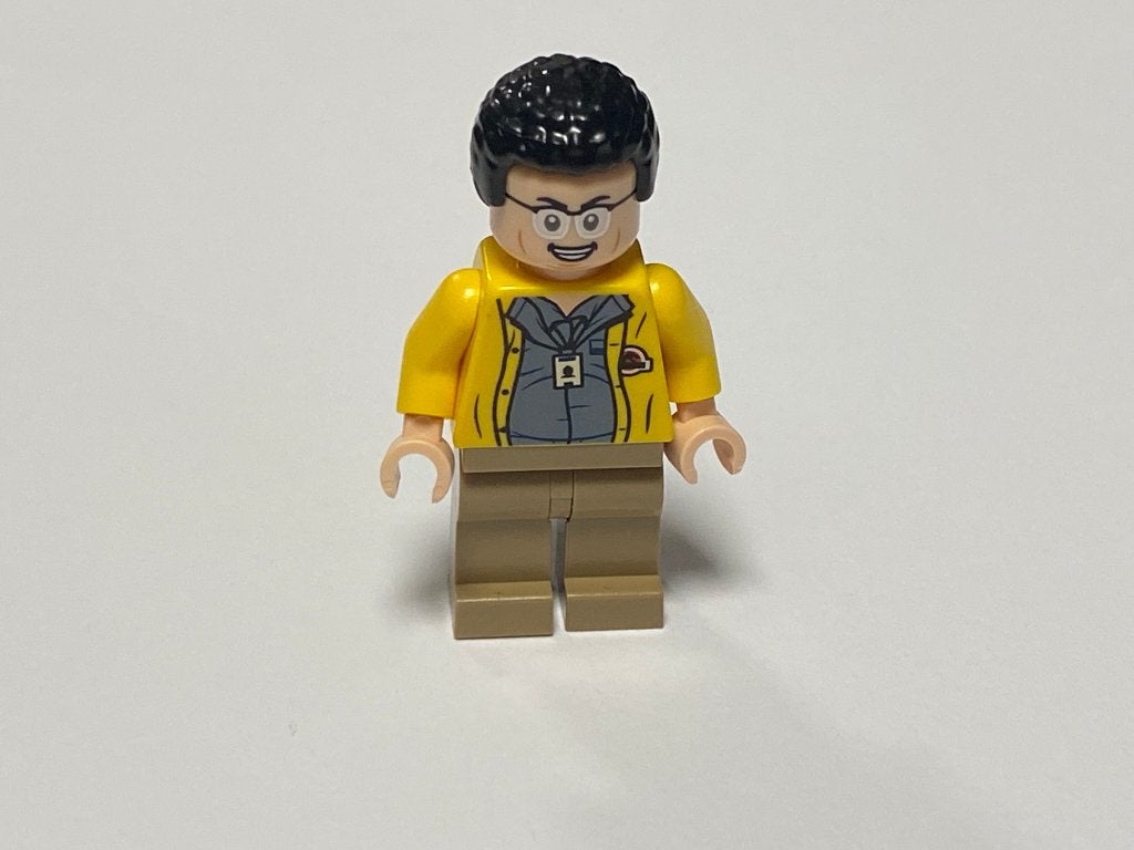 Lego Minifiguur Jurassic World jw059 Dennis Nedry, Jurassic World, Lego, Nieuw, Ophalen of Verzenden