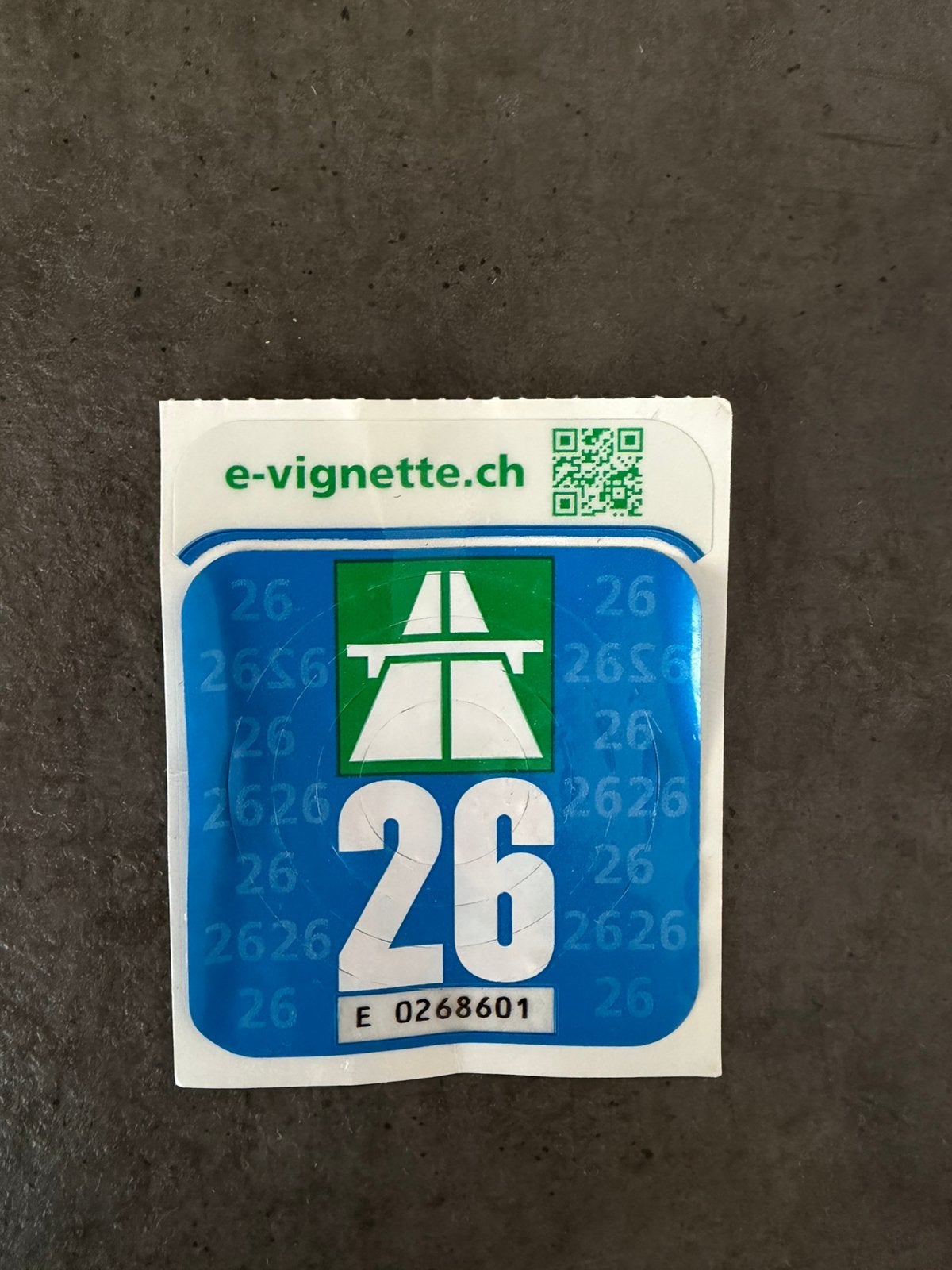 Zwitserland vignet 2026, Ophalen