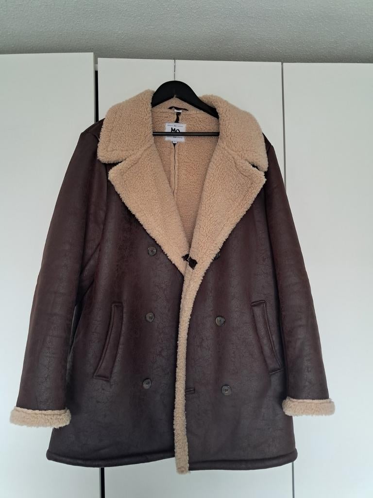 Lammy coat look winterjas in maat L, Ophalen, Maat 52/54 (L), Bruin, Zo goed als nieuw