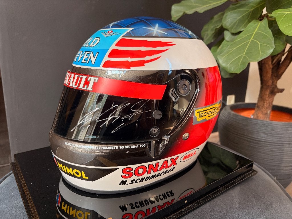 F1 helm Michael Schumacher  No 69 van 100, Verzenden, Zo goed als nieuw, Overige sporten
