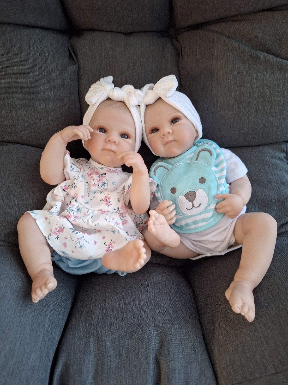 Realistische Reborn Babypoppen Tweeling - Jongen & Meisje, Ophalen of Verzenden