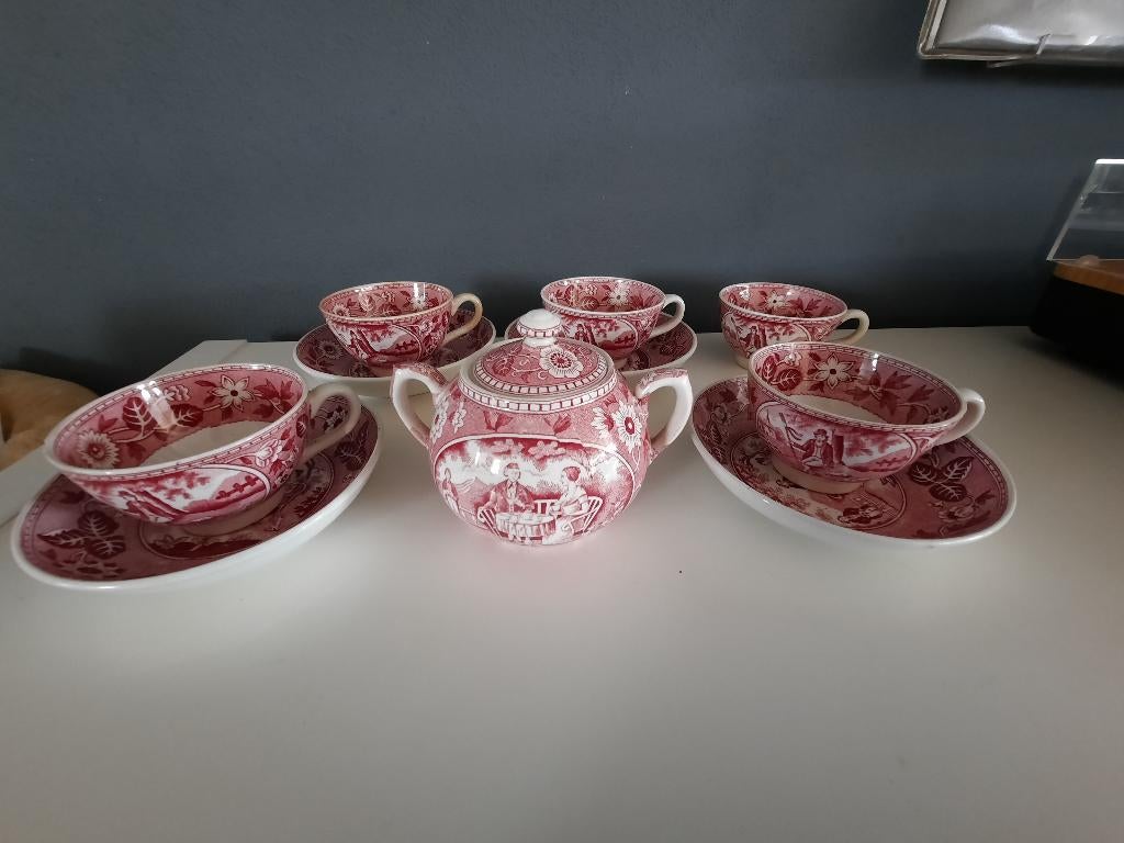 Roze Servies - Société Céramique Maastricht - Boerenhoeve, Ophalen