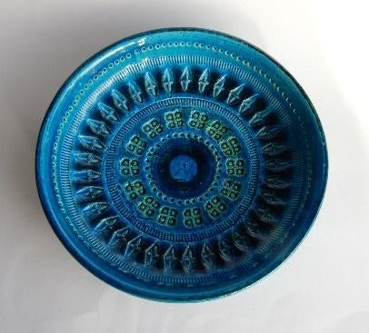 Flavia Montelupo Italy Rimini blue schaal, Antiek en Kunst, Ophalen of Verzenden