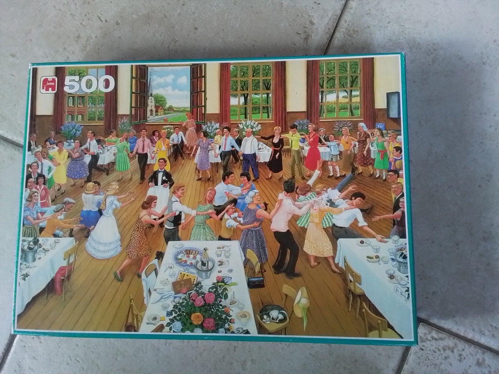 Jumbo puzzel Polonaise uit de jaren '70 500 stukjes, Hobby en Vrije tijd, Ophalen, 500 t/m 1500 stukjes, Gebruikt