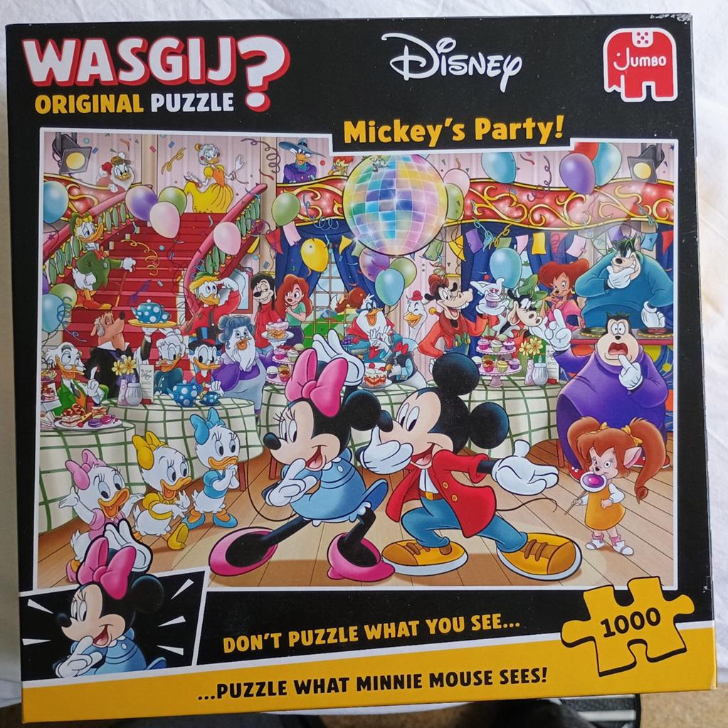 WasGij Disney puzzel 1000st, Ophalen, 500 t/m 1500 stukjes, Gebruikt, Legpuzzel