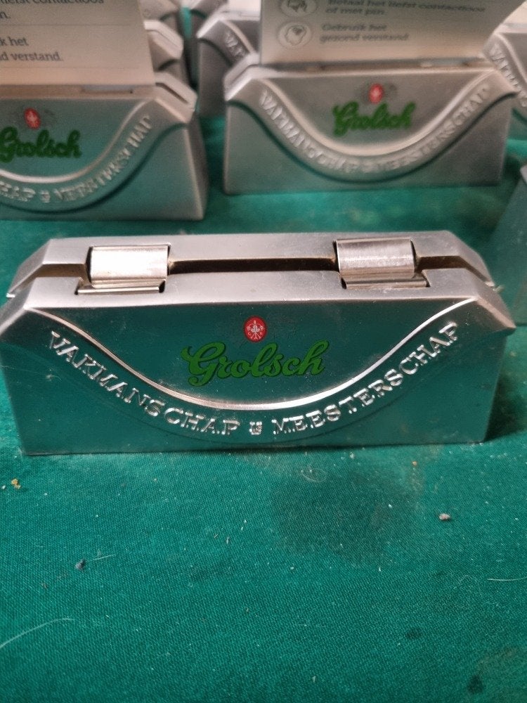 grolsch menukaarthouders totaal 18 stuks, Ophalen of Verzenden, 'T Olde Gre-j, Info@toldegrej.nl, Endepoelstraat 20f Didam