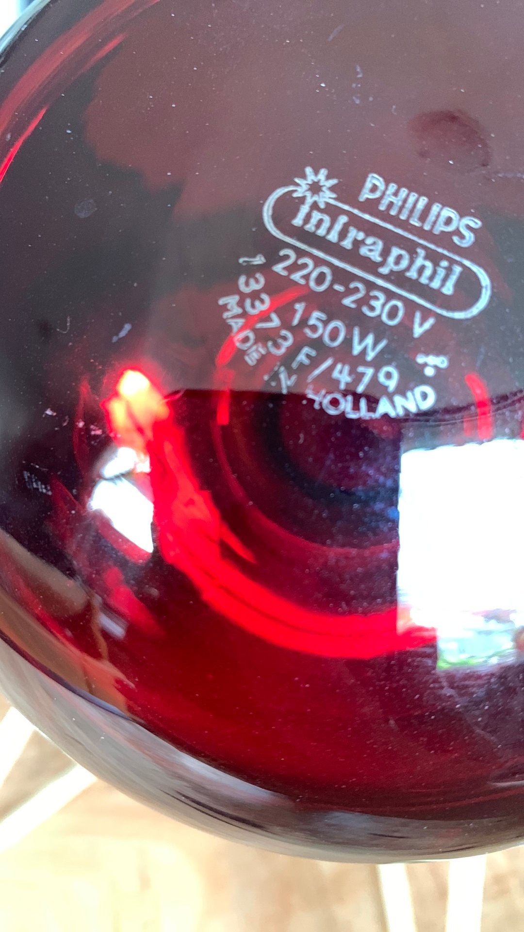 Warmtelamp Infraphil Philips  150W, Ophalen of Verzenden, Gebruikt, Overige typen