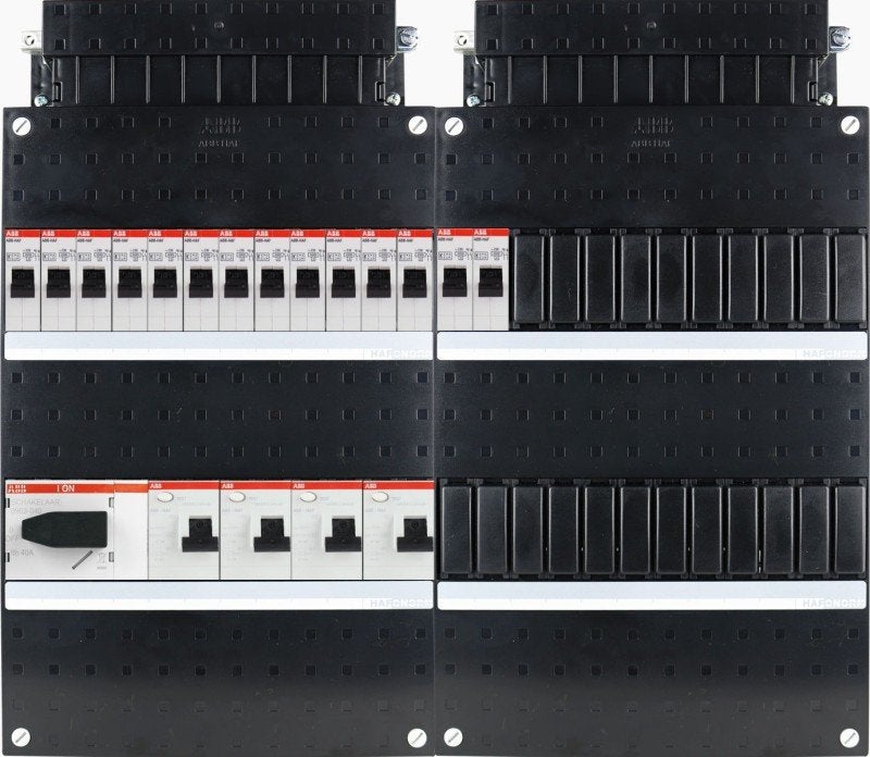 Nieuwe 3F groepenkast ABB, 14 groepen, 1 HS 4P en 4xALS 2P, Ophalen of Verzenden, Nieuw, ABB, Groepenkast