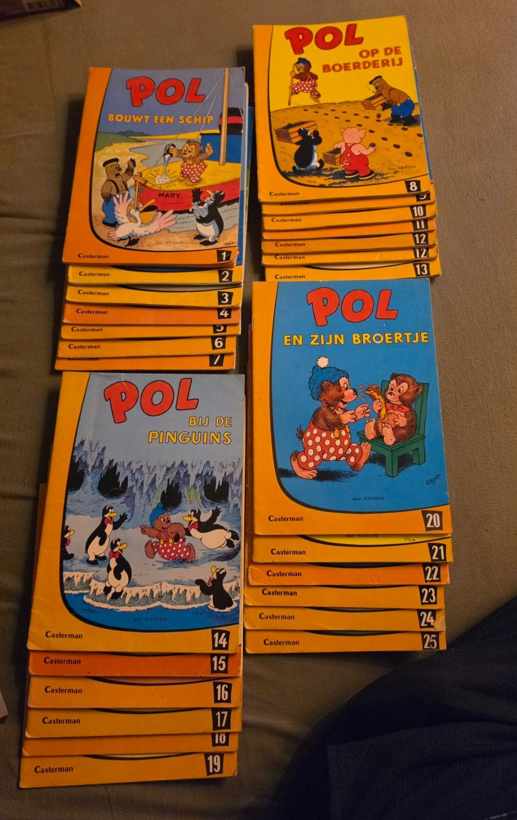 Complete serie Pol boekjes (1 t/m 25) Casterman Hansen, Complete serie of reeks, Ophalen of Verzenden, Gelezen, Europa