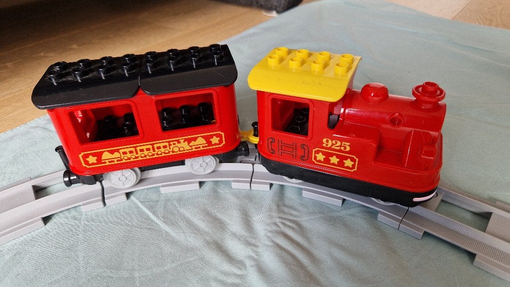 Uitgebreide Lego Duplo Stoomtrein 10874 , 10882 en 10872, Ophalen, Complete set, Compleet, Zo goed als nieuw