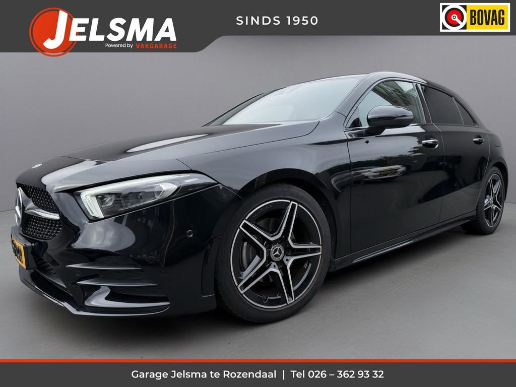 Mercedes-Benz A-Klasse 180 B.S. AMG edition Aut. Pano | Came, Auto's, 136 pk, Gebruikt, 4 cilinders, Zwart