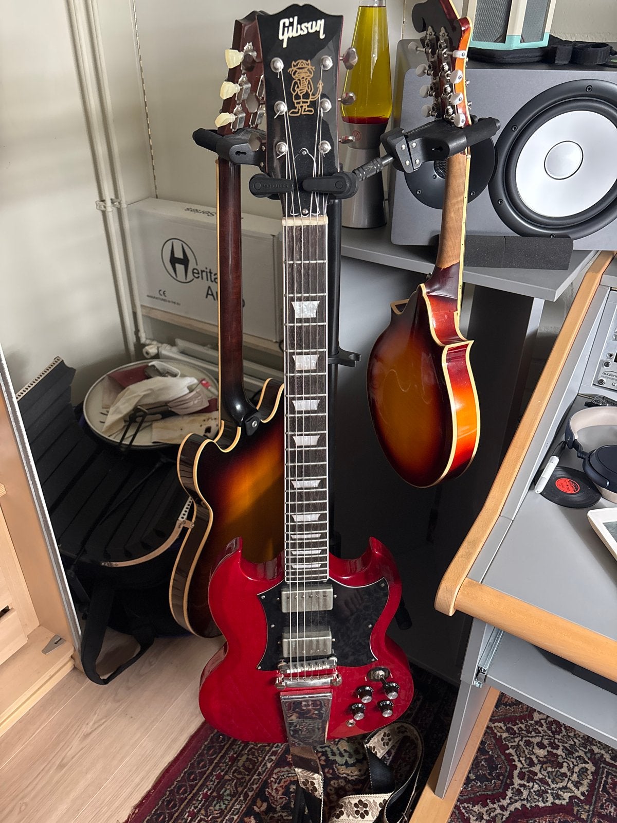 Episch gemodde Chibson SG, Angus Young model, Ophalen, Gebruikt, Solid body, Gibson