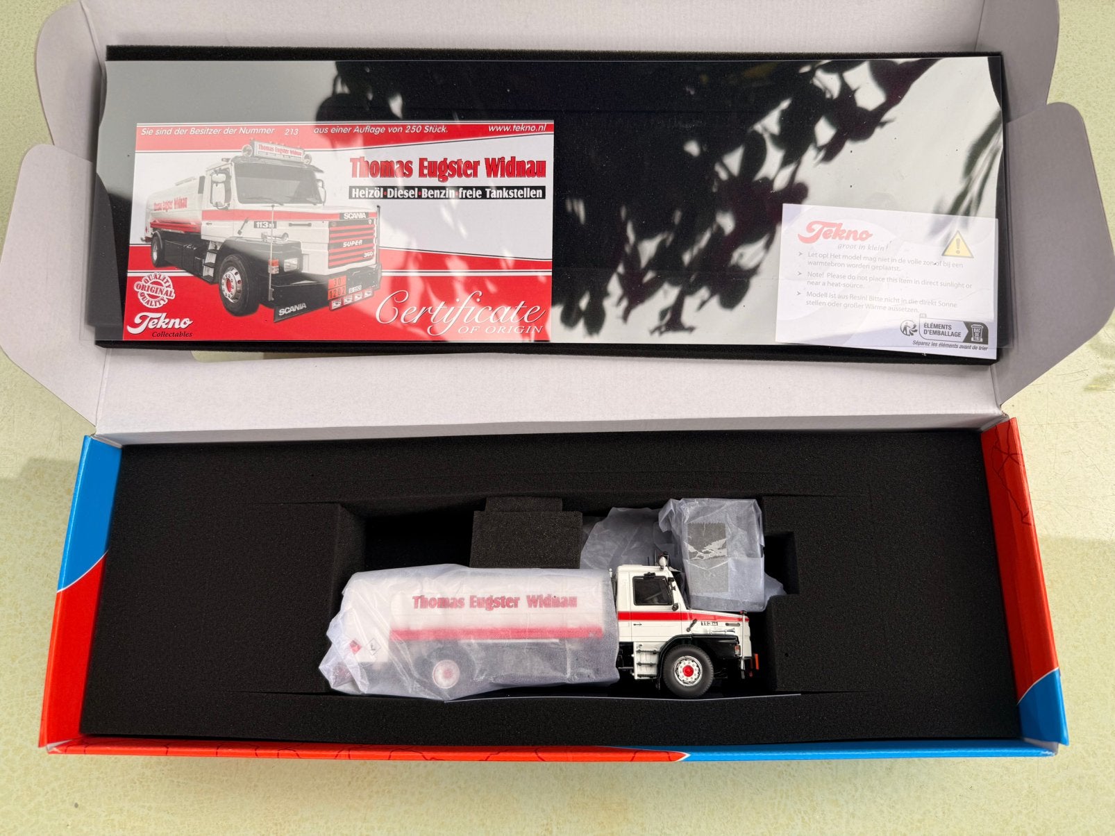 Tekno Thomas Eugster Scania 113 Torpedo, Ophalen of Verzenden, Zo goed als nieuw, Bus of Vrachtwagen, Tekno