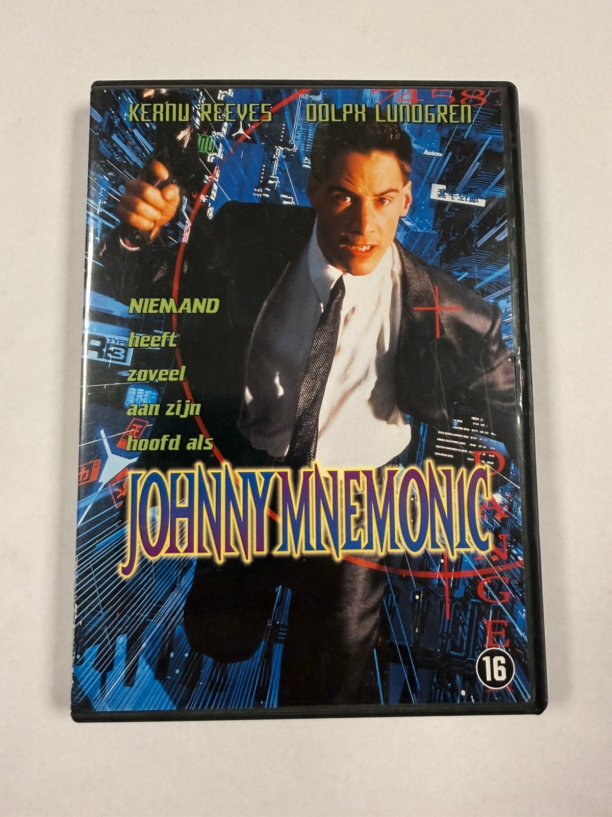 Johnny Mnemonic (1995) met oa Keanu Reeves NL-DVD, Vanaf 16 jaar, Ophalen of Verzenden, Zo goed als nieuw, Science Fiction