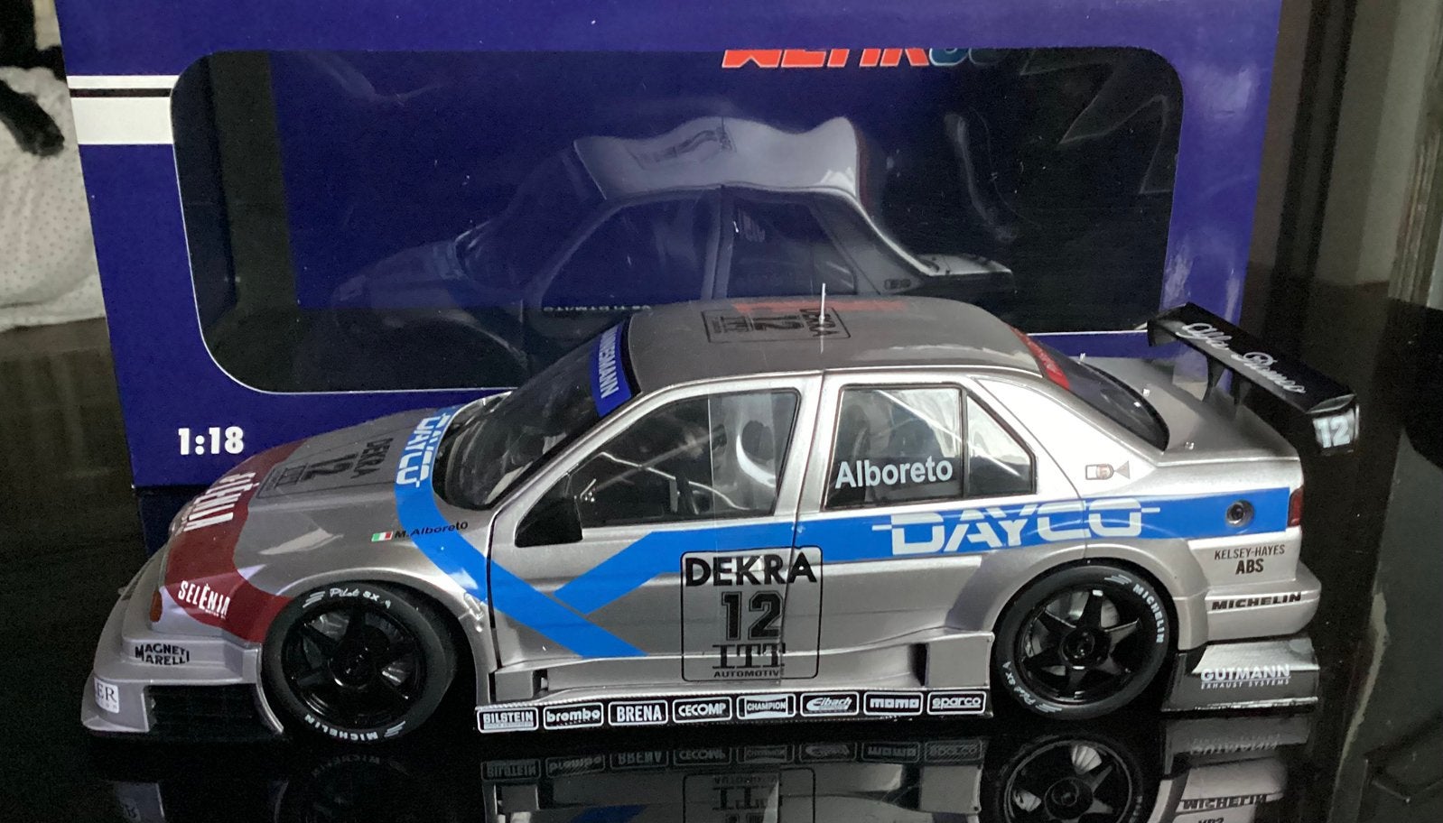 Alfa Romeo 155DTM/ITC 1995 Alboreto, Ophalen of Verzenden, Zo goed als nieuw, Auto, Overige merken