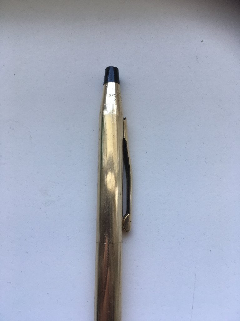 cross 1/20 12kt rolled gold pen, Ophalen of Verzenden, Balpen, Cross
