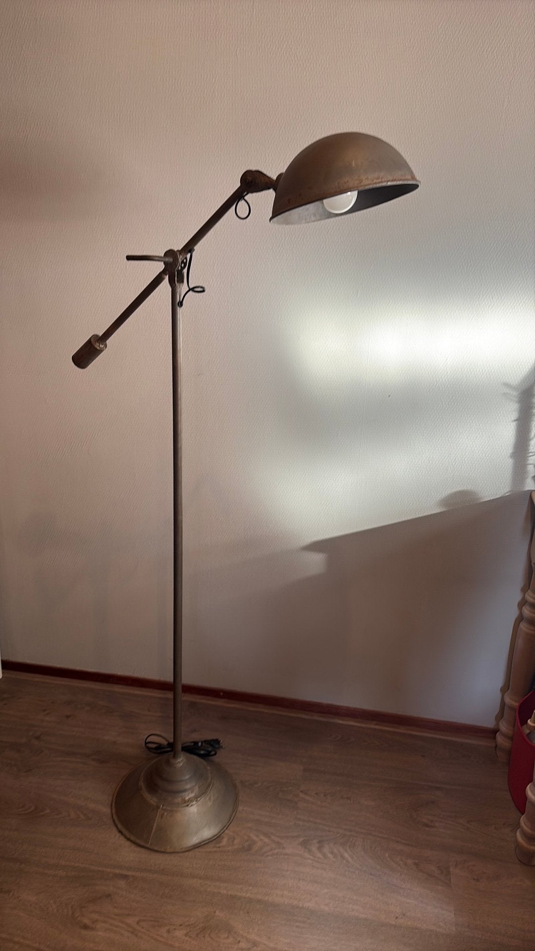 Industriële staande lamp, Ophalen of Verzenden, Zo goed als nieuw, 150 tot 200 cm