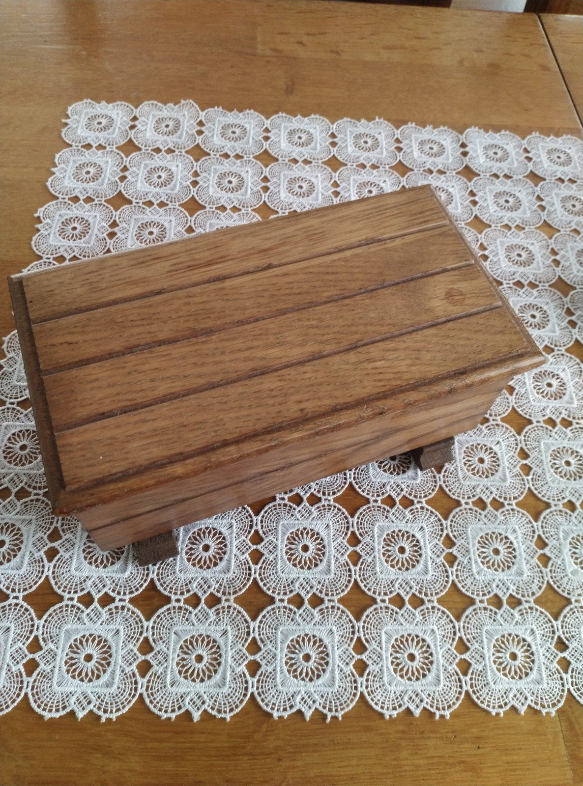 2 Miniatuur Deken Kistjes - Oisterwijk Eiken, Ophalen of Verzenden, Gebruikt