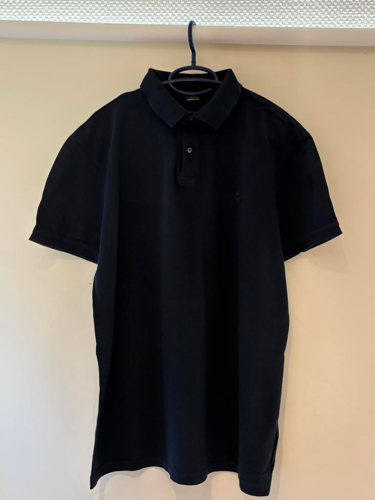 Karl Lagerfeld donkerblauwe polo maat L, Kleding | Heren, Ophalen of Verzenden, Zo goed als nieuw, Maat 52/54 (L), Blauw