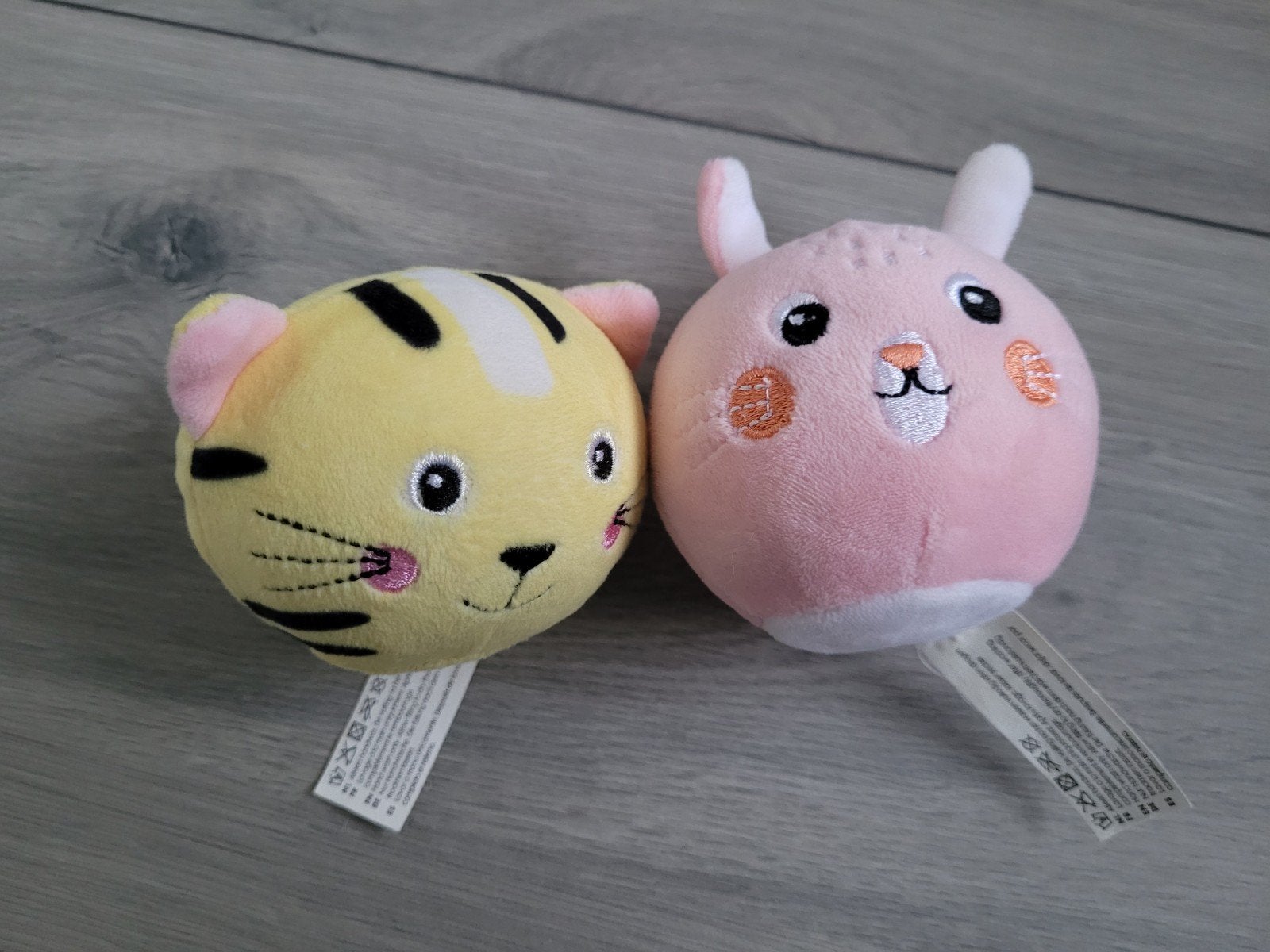 2x rond knuffeltje, Hema, Hema, Overige karakters, Overige typen, Ophalen of Verzenden