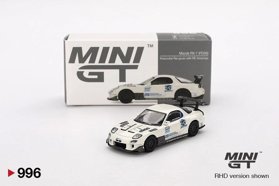 Mazda RX-7 (FD3S) van Mini GT 1/64 nr. 996, Ophalen of Verzenden, Nieuw, Auto