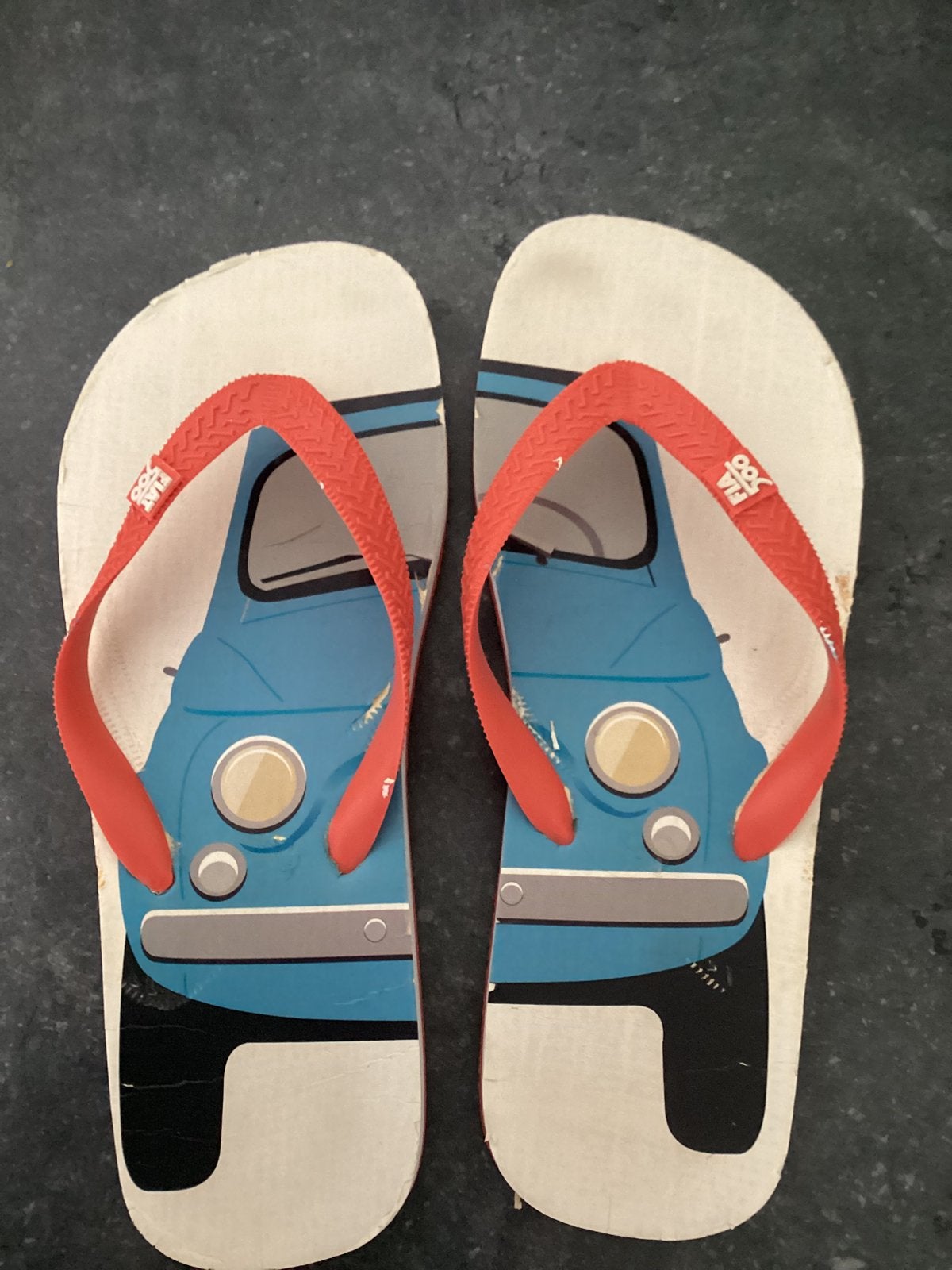 Fiat 500 oldtimer slippers, Ophalen of Verzenden, Wit, Slippers