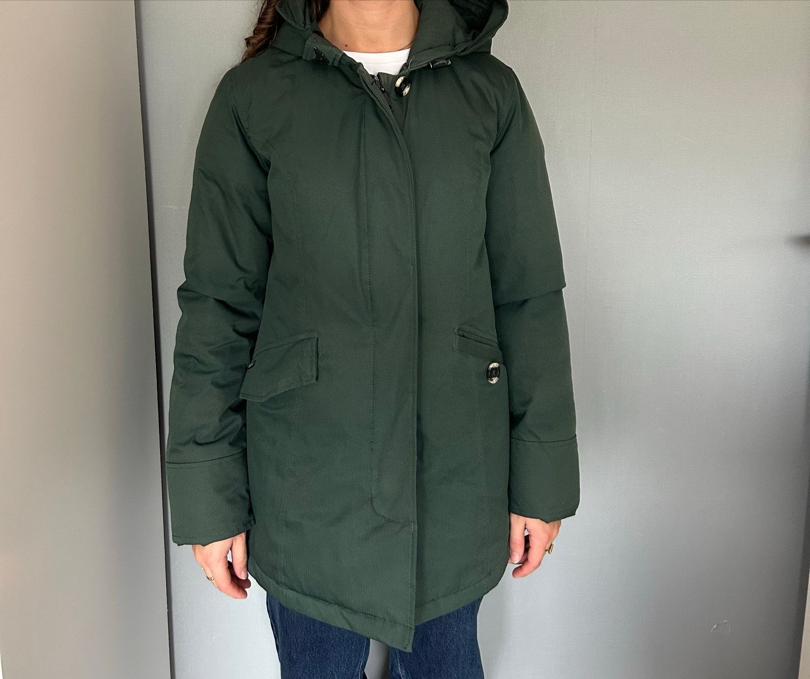 Airforce 2 pocket parka dames winterjas groen, Ophalen of Verzenden, Zo goed als nieuw, Maat 36 (S), Groen