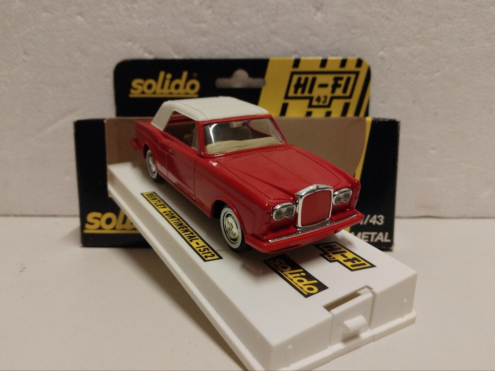 Rare old Solido 1:43 Bentley Continental Nikita Elton John, Ophalen of Verzenden, Zo goed als nieuw, Auto, Solido