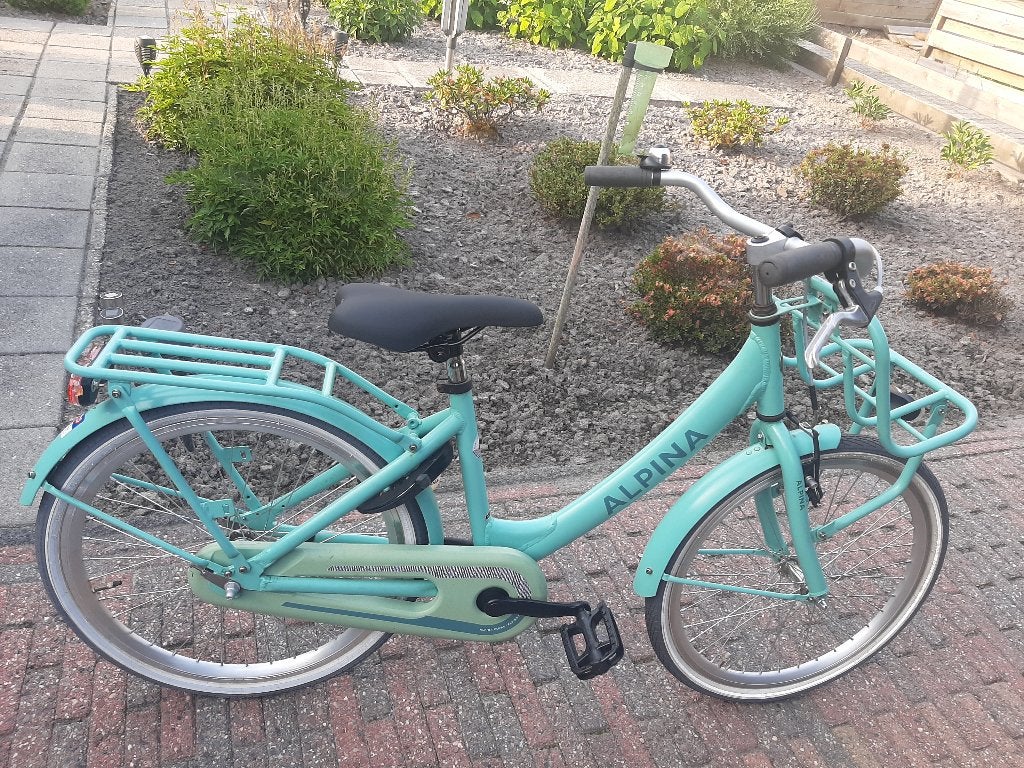 zgan: Prachtige Alpina Clubb Transport 22 inch (tussenmaat), Fietsen en Brommers, Fietsen | Meisjes, Ophalen, Terugtraprem, 22 inch