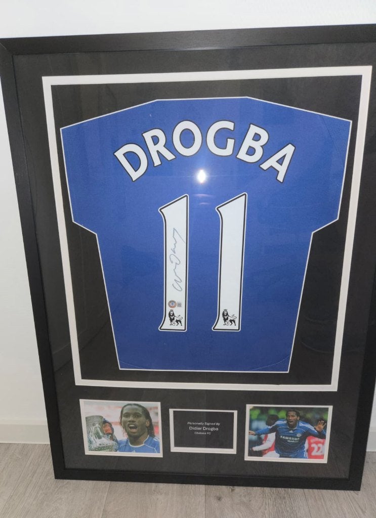 Gesigneerd Chelsea shirt door Didier Drogba met COA Beckett, Verzenden, Nieuw, Buitenlandse clubs, Shirt