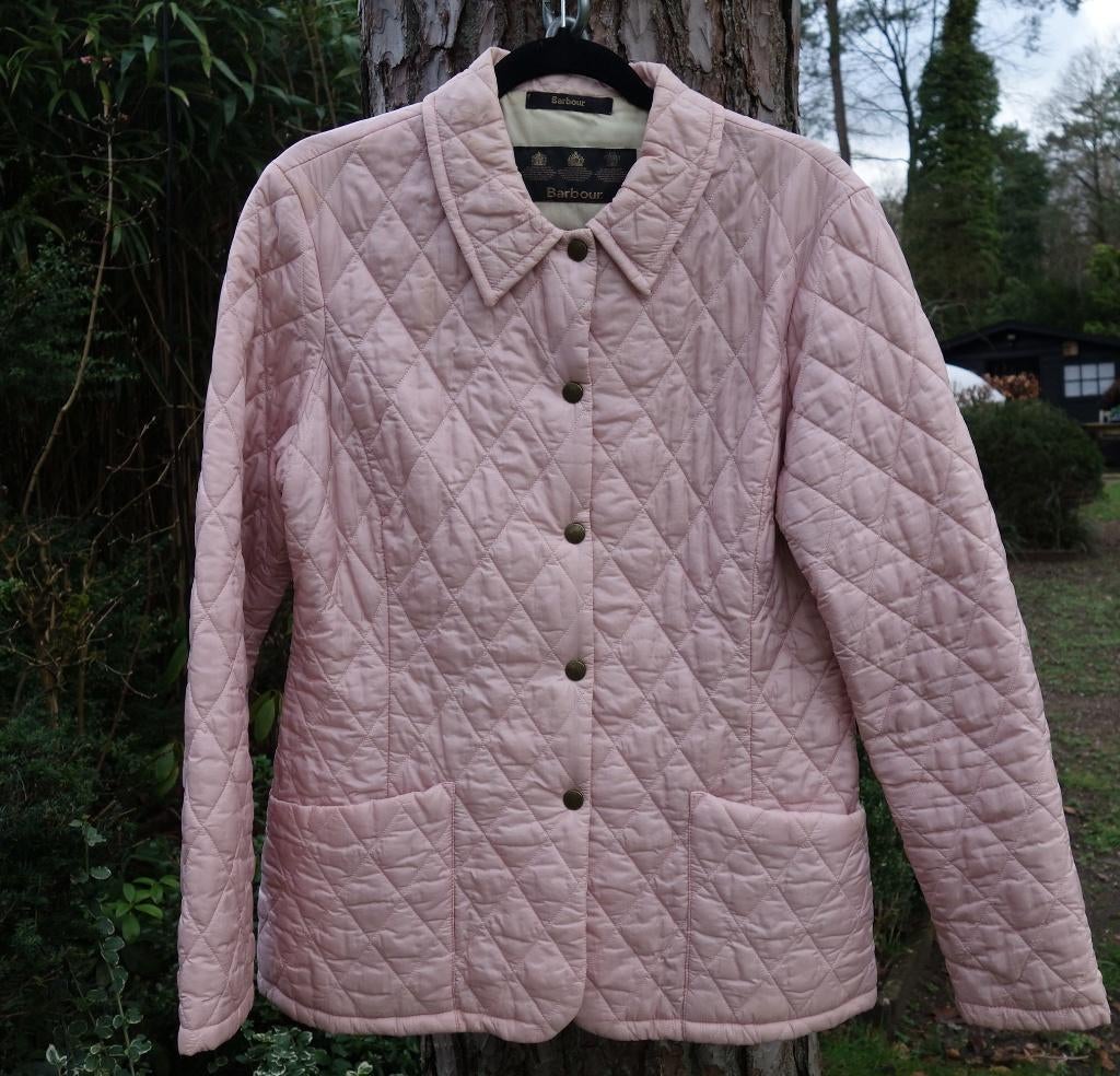 Zacht roze Barbour quilted / gewatteerde jas Maat 36, Barbour, Ophalen of Verzenden, Roze, Maat 36 (S)