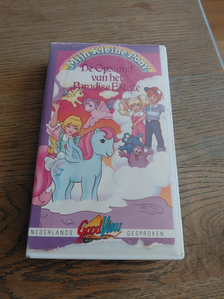 My Little Pony de opstand van Paradise estate videoband., Alle leeftijden, Ophalen of Verzenden, Gebruikt, Tekenfilms en Animatie