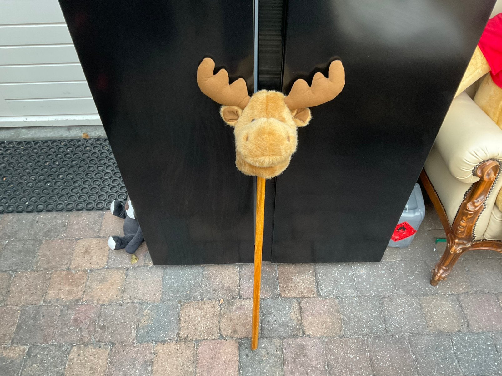 Zgan eland of rendier hobby horse stokpaard. ALLEEN OPHALEN, Ophalen, Zo goed als nieuw