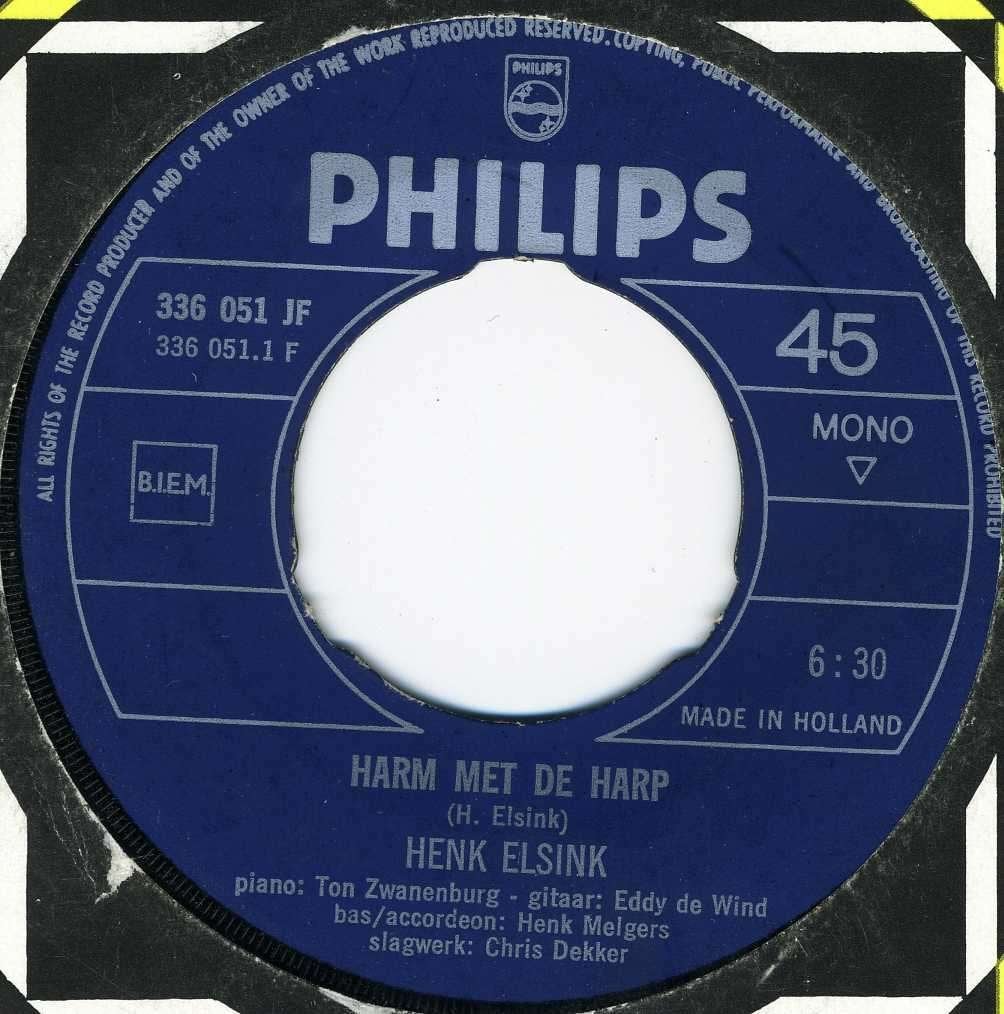 S Henk Elsink - Harm Met De Harp, Inclusief binnenhoes, Verzenden, Gebruikt, Nederlandstalig