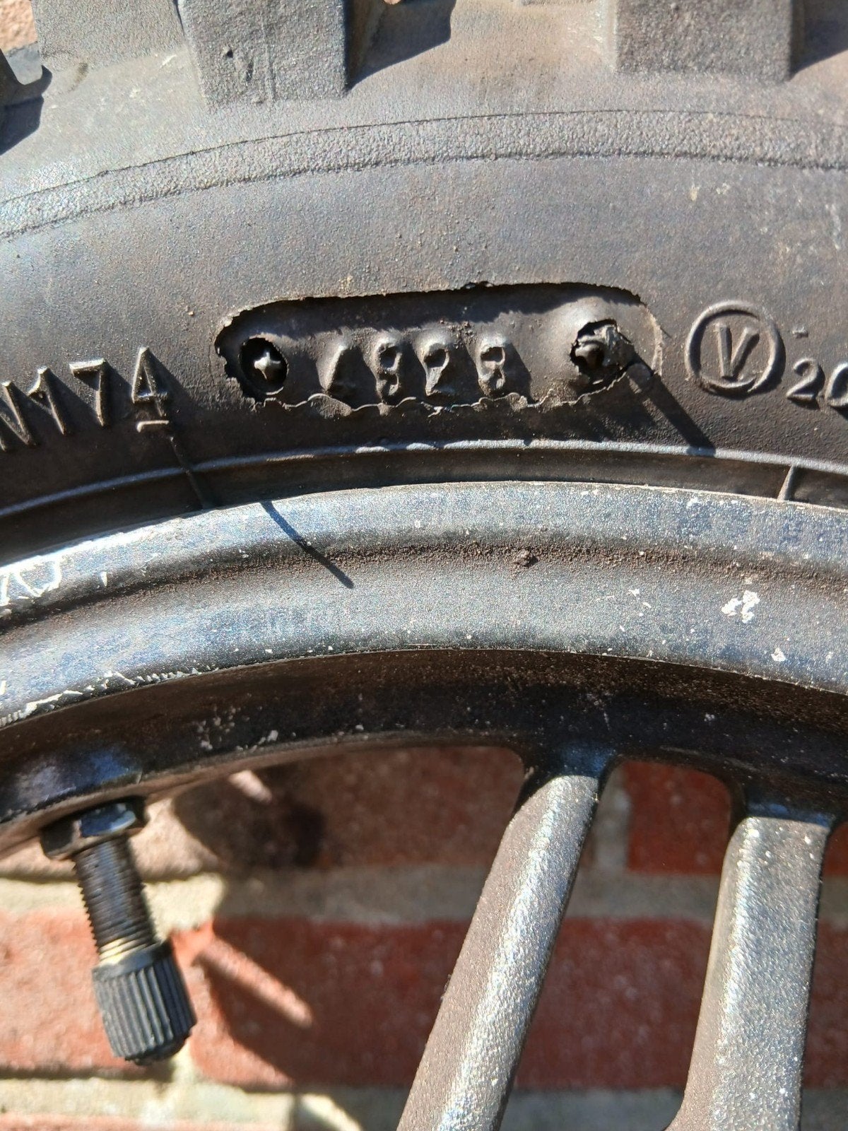 Tomos Pack'r Crossbanden met velg - 3.00-12 47M, Ophalen of Verzenden, Gebruikt, Overige typen, Tomos onderdelen