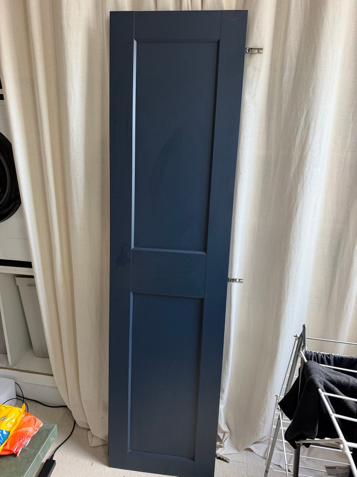 4 x Donkerblauwe IKEA PAX kastdeur 200x50, Ophalen, 200 cm of meer, 50 tot 100 cm, Zo goed als nieuw