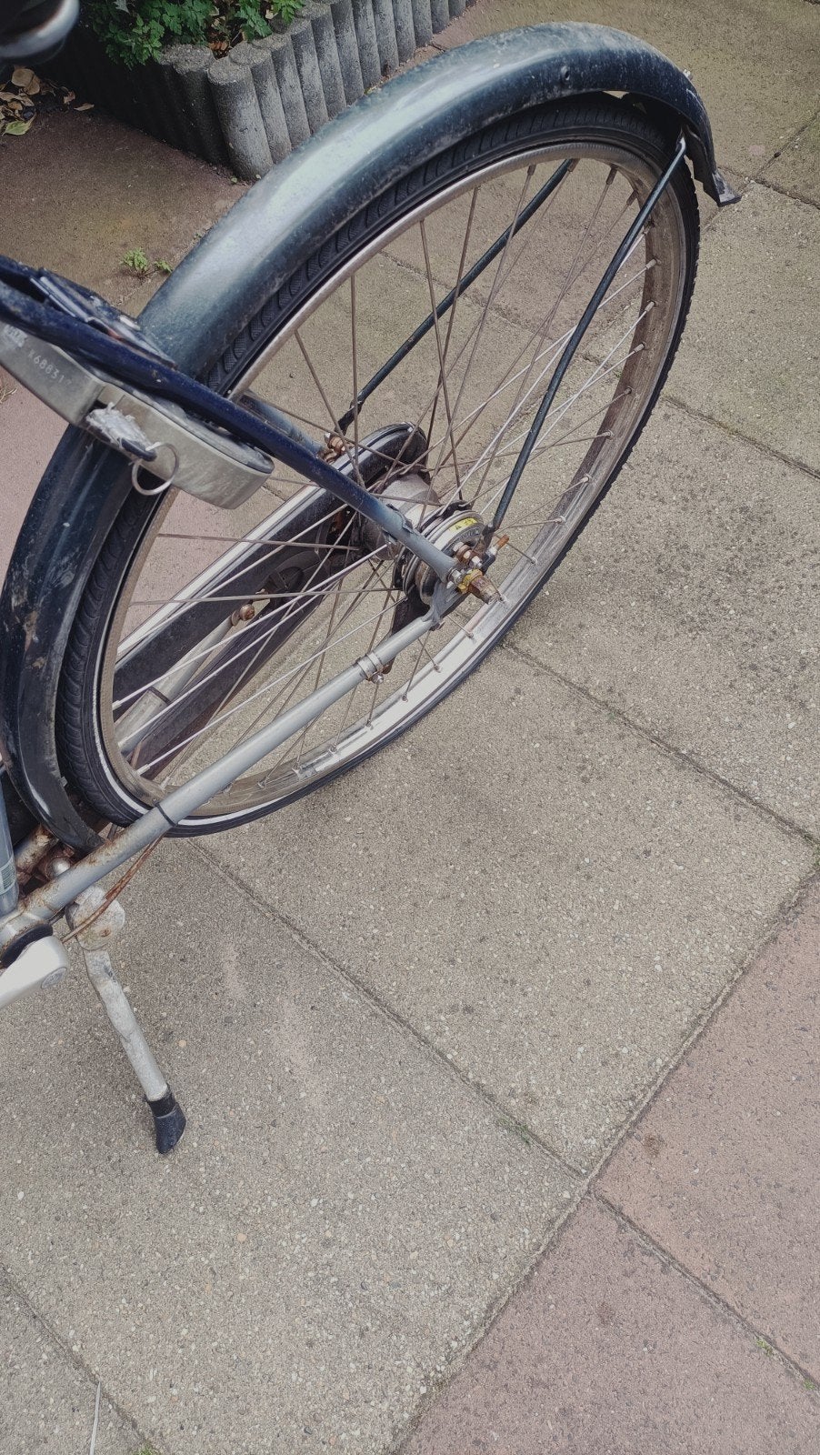 Gazelle achterwiel 3v, Fietsen en Brommers, Fietsen | Dames | Omafietsen, Ophalen, Gebruikt