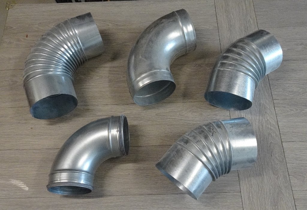 5 x Aluminium Bocht - NIEUW, Ophalen, Minder dan 2 meter, 80 mm of meer, Nieuw