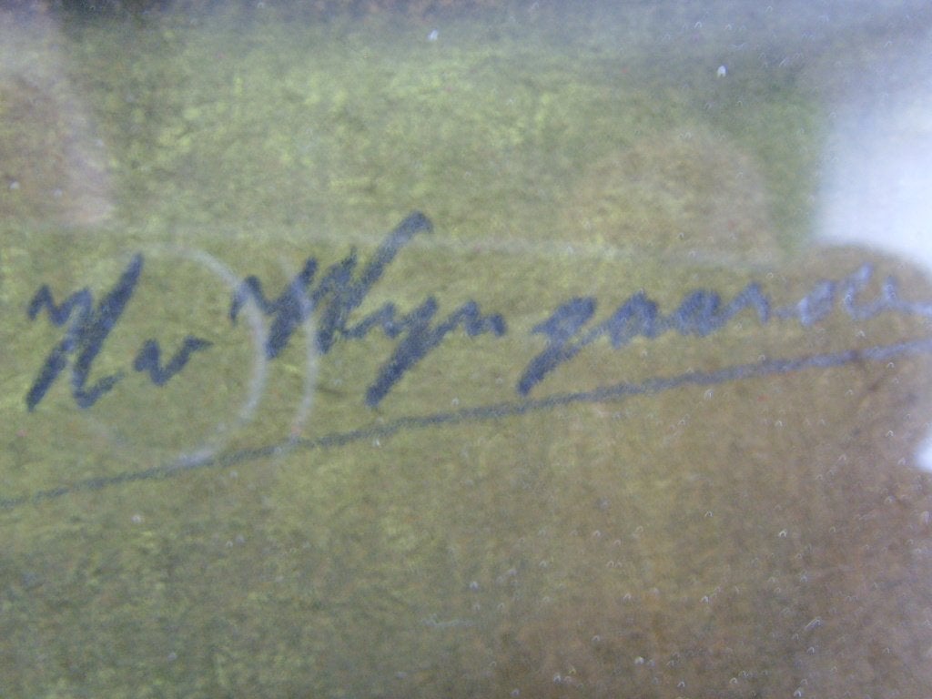 Prachtig schilderij Stilleven met bloemen H.van Wijngaarden, Ophalen of Verzenden, Pastel
